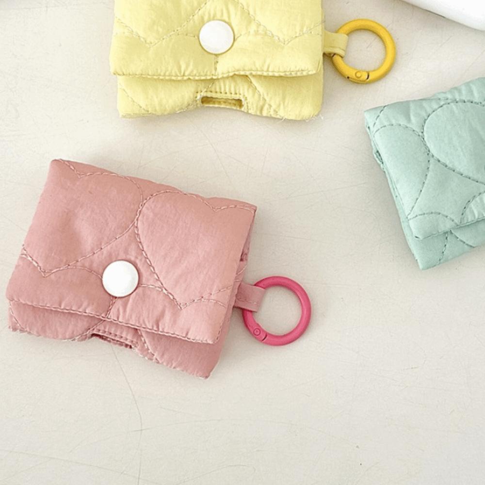 Soft Heart Earphone Bag Balletcore Bluetooth Headset Earphone Case Headphone Storage Bag  Gifts