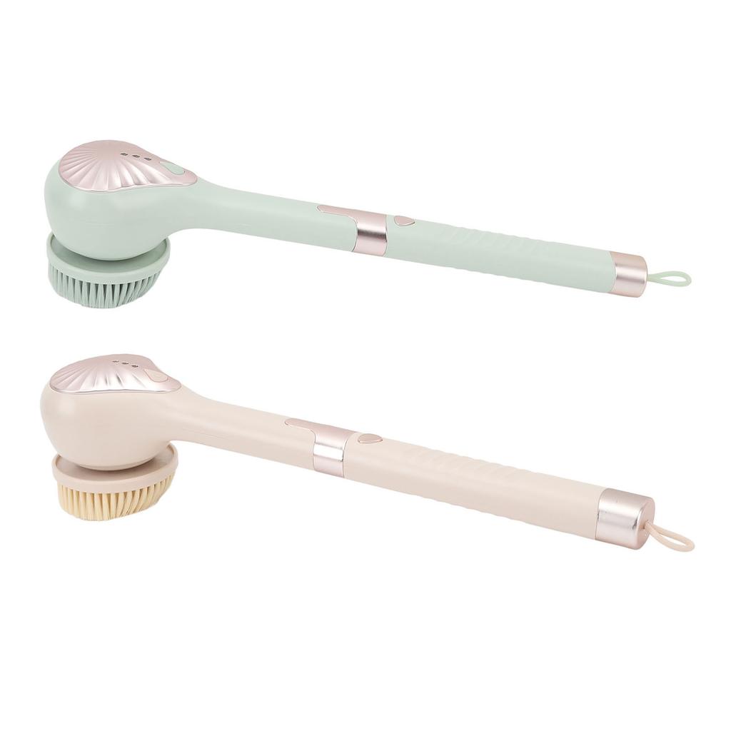 Elektrische Körperbürste Wasserdicht Multifunktional Abnehmbarer Langer Griff Elektrische Dusch-Badebürste