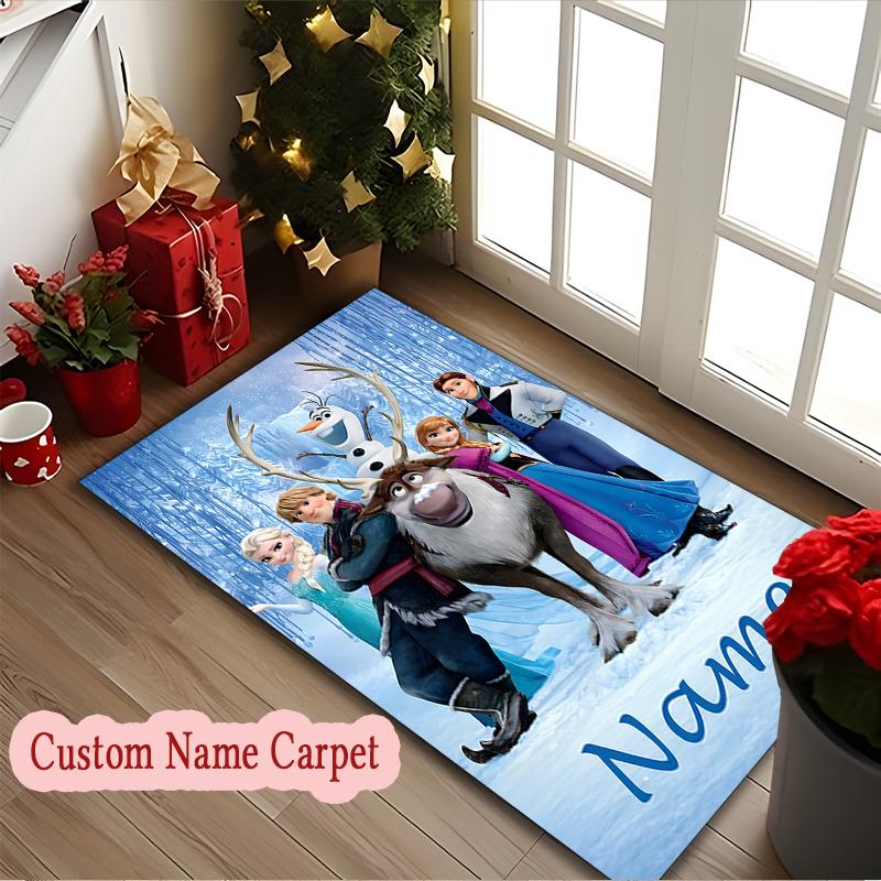 [Friends Mickey Minnie Goofy Donald Printed Carpet] Non-slip Home Office Rug, Personalized Customize Name Area Carpet