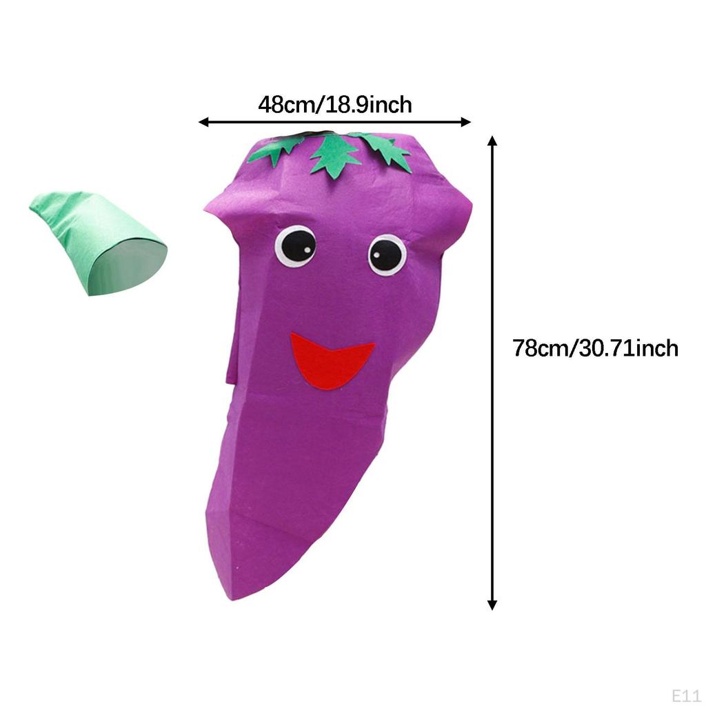 Meyve Kostümü Sevimli Karnaval Cadılar Bayramı Rol Oyunu için Fantezi Elbise Erkek Kız