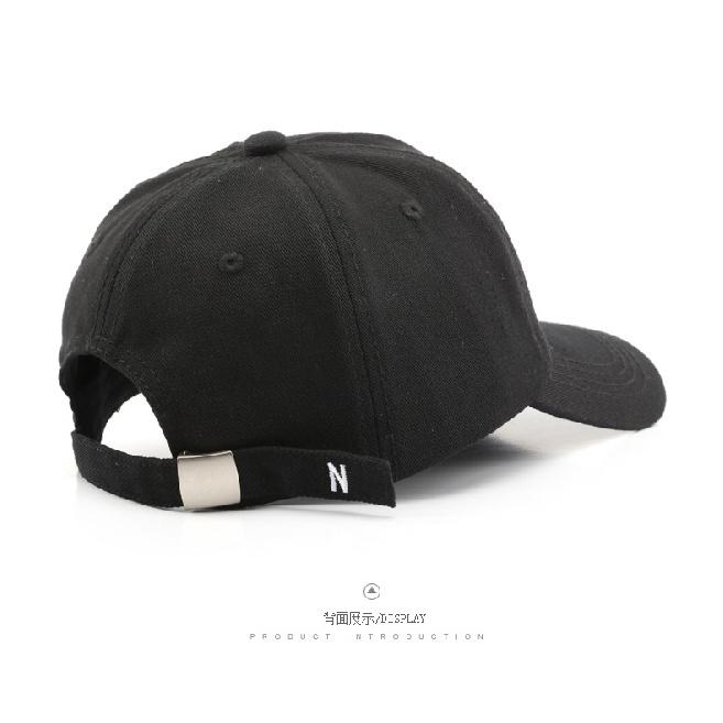 Women's Trendy Letter N Soft-top Baseball Cap, Outdoor Sun Protection, Sunshade, Couple's Duckbill Cap