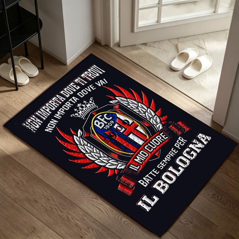 Bologna F.C. 1909 A A rug suitable for office chair areas living rooms and computer desks perfect for home offices and an ideal holiday gift
