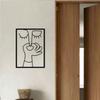 1pc Metal Nose Clip Wall Art, Minimalist Bathroom Line Art, Funny Toilet Decor, Guest Bathroom Hanging, Iron Craft Home Decor