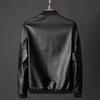 2023 Men's Stylish Leather Motorcycle Jacket - Slim Fit, Handsome Korean Style for Spring & Autumn