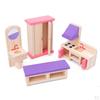 1/12 Scale Doll House Simulation Wood Desk Furniture Set for Living Scene Decor Pretend play