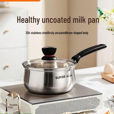 Supor 16cm Small Red Circle 304 Stainless Steel Milk/Noodle Pot