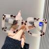 Occhiali da lettura anti-luce blu con montatura quadrata grande retrò di lusso firmati designer neri occhiali da vista per computer trasparenti