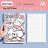 Puppy Paradise Cute Cartoon Loose-Leaf Notebook - Comfortable, Detachable, Ideal for Students