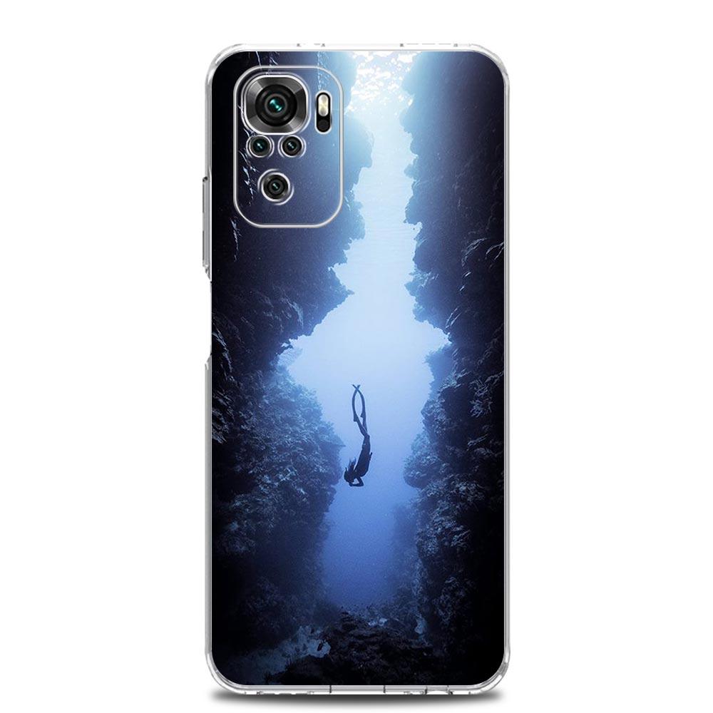 Phone Case For Xiaomi Redmi Note 15 14 13 12 4G 10 11 Pro Plus 5G 14C 13C 12C 10C Clear Soft TPU Cover Diver Diving