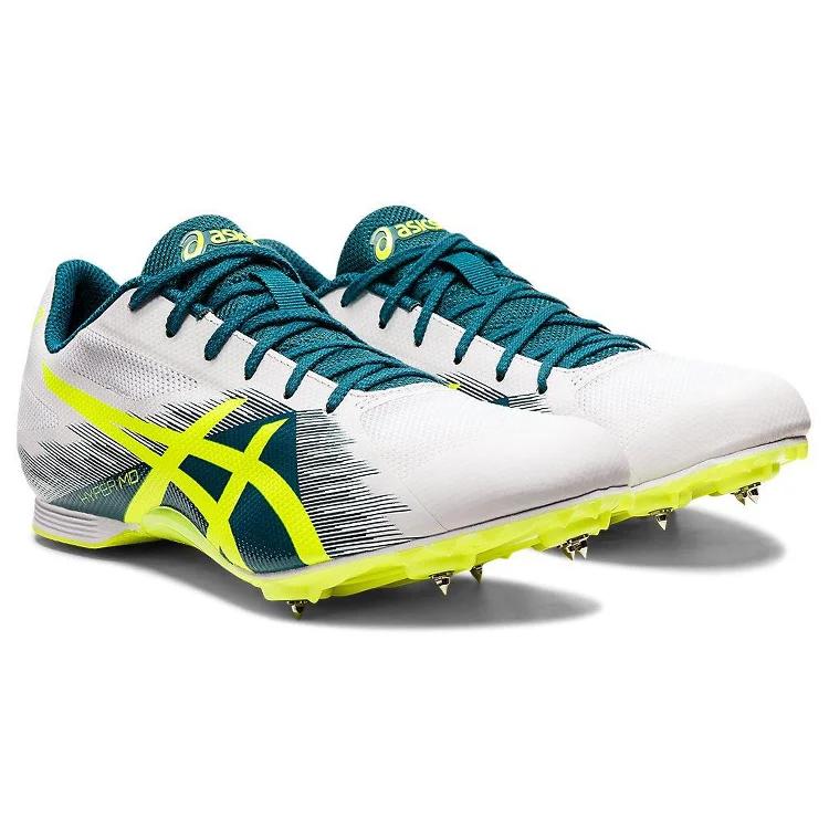 ASICS Hyper Md 7 'White Yellow' Women's (Unisex) Running Shoes 1091A018 100