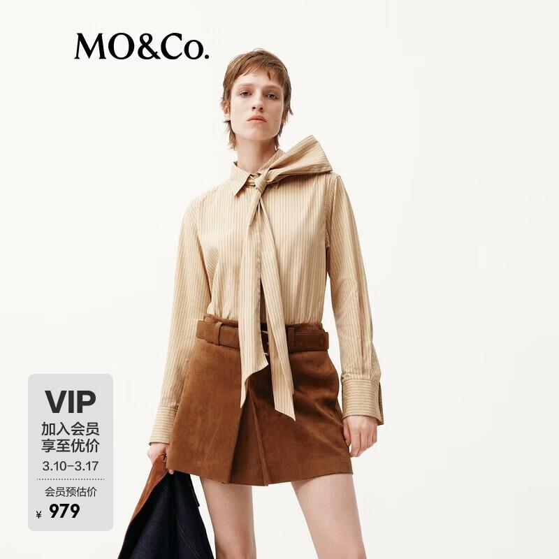 MO&Co. Striped Cardigan Shirt