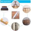 20pcs Stainless Steel Corner Bracket Straight Brace Furniture Cabinet Shelves Repair Fix Connector