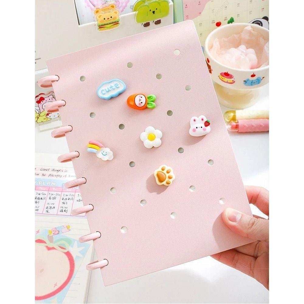 Creative A5 Loose-Leaf Book Cartoon Detachable Notepad Mushroom Buckle Hole Notebook  Writing