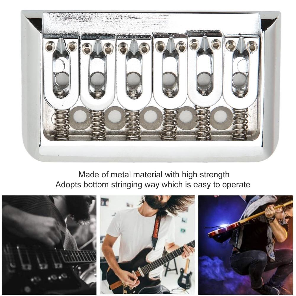 76mm Fixed Hardtail Guitar Bridge U Shaped String Spacing Electric Guitar Bridge Electric Guitar