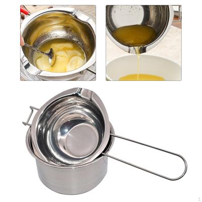 Doppelkessel-Schmelztiegel aus Edelstahl für die Herstellung von Schokolade, Butter und Duftkerzen
