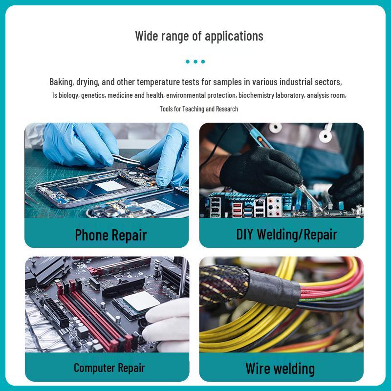 Portable 90W High-Power White Light Electric Soldering Iron BK606 for Household Electronic Repair.