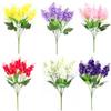 Konstgjord vindblommahyacintblomsterarrangemang, blombukett, hem- och hotelldekoration, blomsterarrangemangsartikel, konstgjord lavendel.