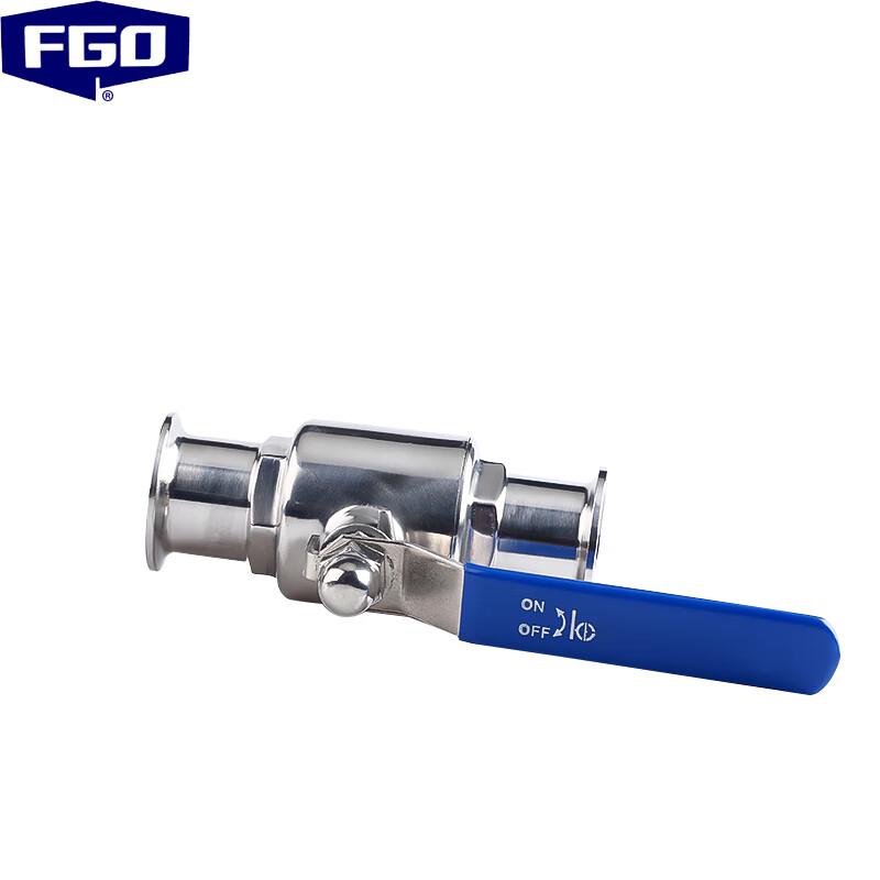 FGO Sanitary Quick-Install 304 Stainless Steel Light Duty Ball Valve