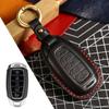 Car Key Case Cover Fob Accessories For Hyundai Palisade Fiesta Custo Sonata Leather Keychain Holder Keyring Protective Bag Vantu