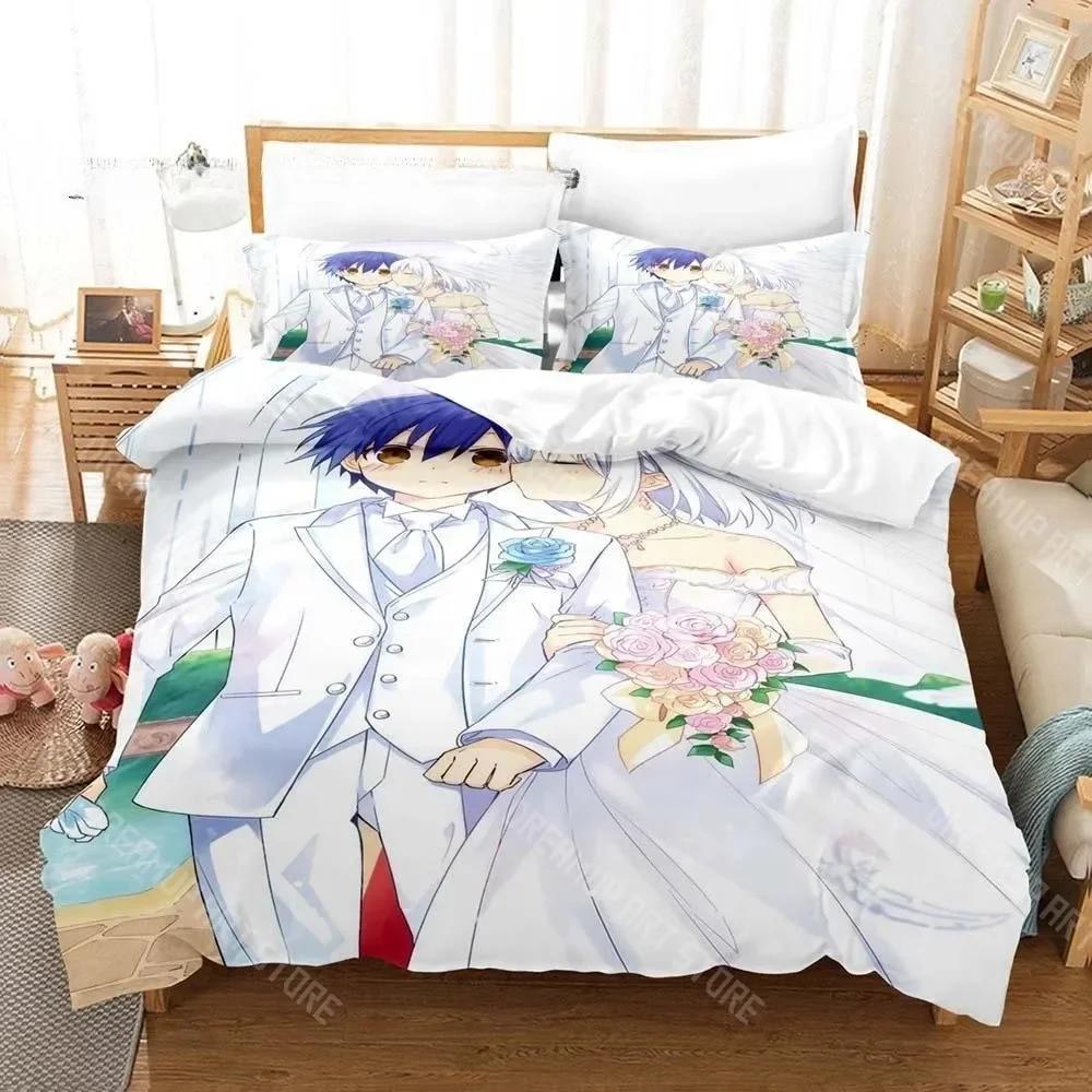3D Anime Kawaii Girls Date A Live IV Bedding Set Single Twin Full Queen King Size Bed Set Adult Kid Bedroom Duvetcover Sets
