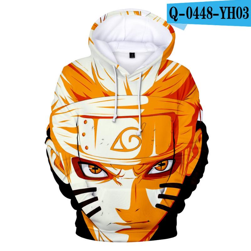 Naruto Sweatshirt Quarta e Sexta Geração 2024 Japonês 3D Com Capuz Para Homens Mulheres Crianças