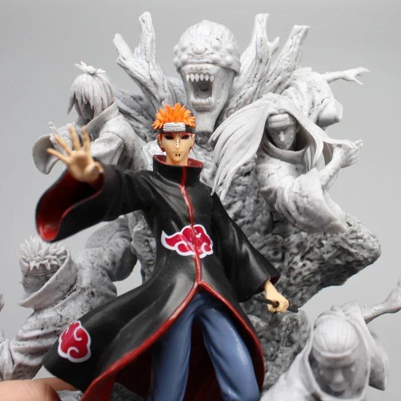 Naruto Anime Figure Akatsuki Pain Gk Figurine Pvc Statue Model Doll Ornament Collectible Desk Decora Toys Kids Xmas Gifts