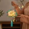 LED Glow DIY Paper Lantern Handmade Chinese Flower Lamp Glowing Rabbit Light  Family