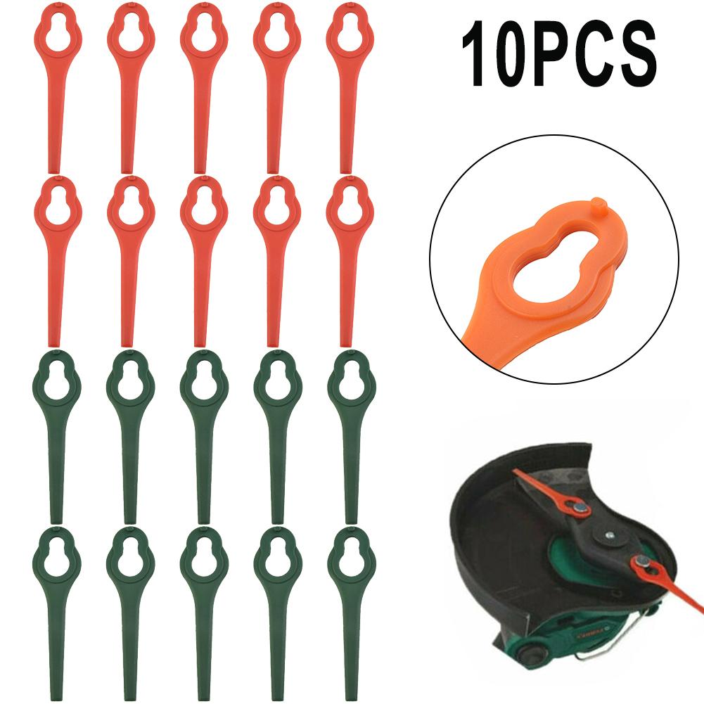 10PCS Lawnmower Blades For Ferrex FAR 20-1 20V/40V Cordless Grass Plastic Blades Grass Cutting Blade Replacement