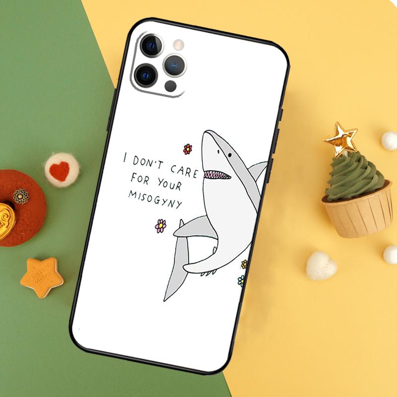 Cartoon Shark Phone Case For iPhone 17 17Air 16 15 14 13 11 12 Pro Max 12 13 Mini 16E Shockproof Cover