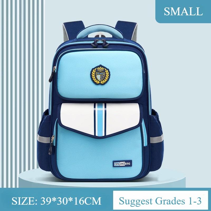 Trendy England School Bags for Primary School Students Grade 1-3-6 Scientific Spinal Protection Oxford Waterproof Backpack Unisex Multi-layer Book Bag
