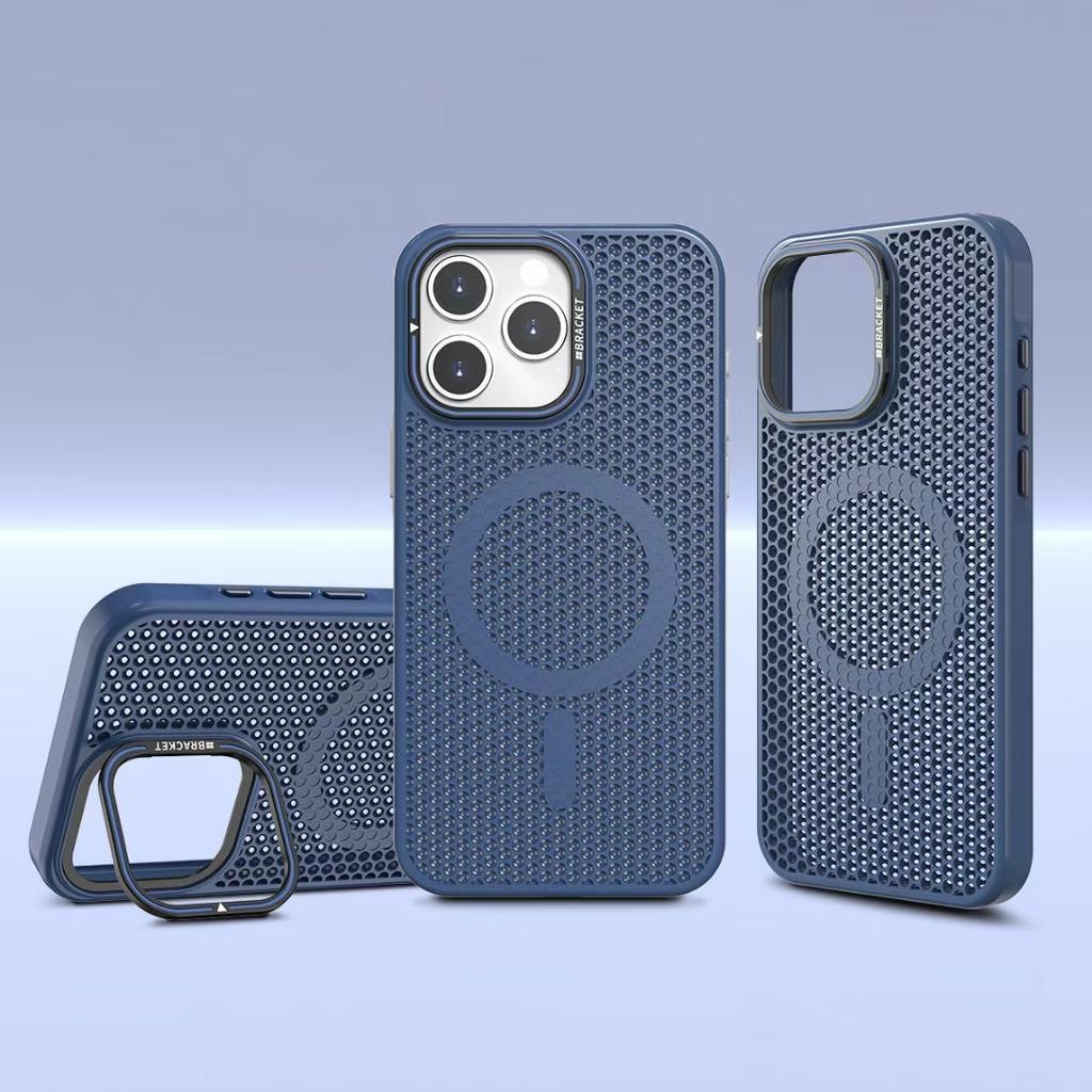Advanced sensor mesh lens holder iphone17promax mobile phone case 14 breathable heat dissipation 15 apple 16 sheath