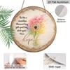 2D Flach, 1 Stück Vintage Rundes Metall Aluminium Wand Schild mit Pusteblume & Hoffnungs Zitat - Aquarell Florale Kunst Dekoration Geeignet für Bauernhaus, Café, , Wohnzimmer