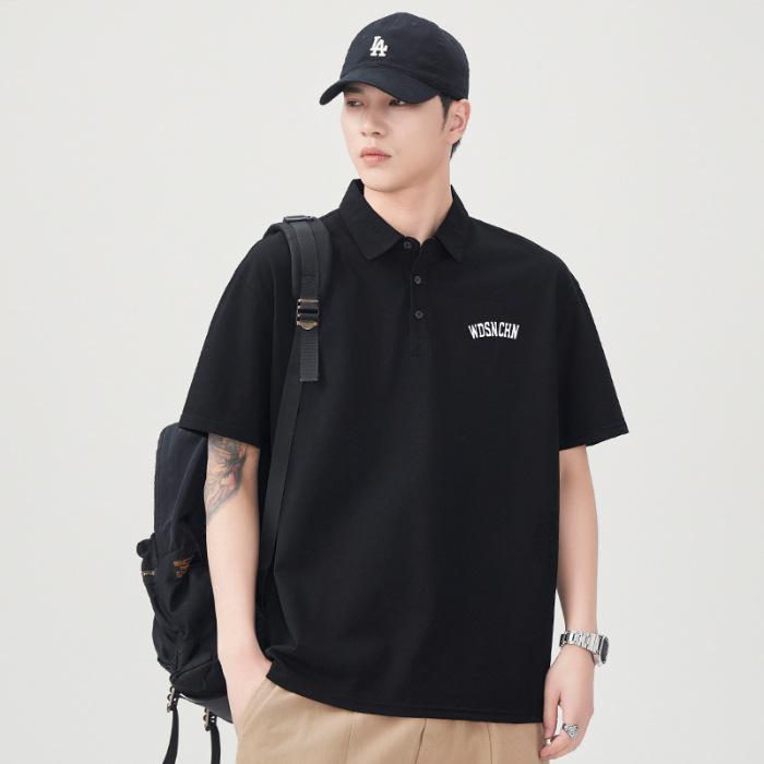 New Summer T-shirt Loose Lapel Short-sleeved POLO Shirt T-shirt