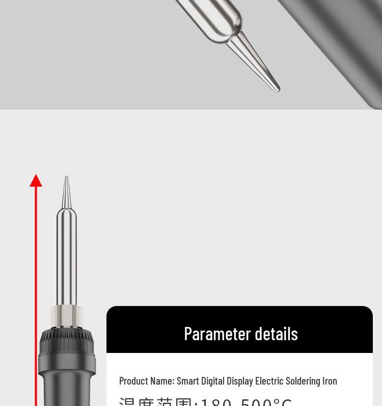 90W Digital Temp-Control Soldering Iron for Household Welding & Hot Stamping