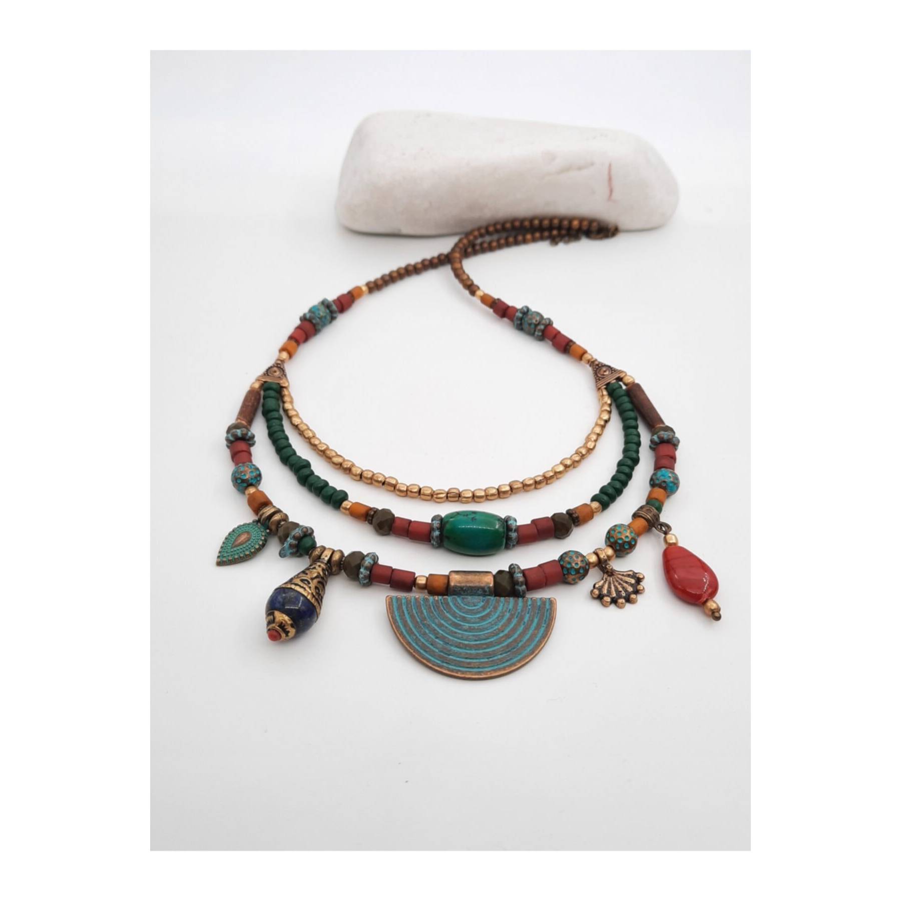 

Handmade Ethnic Bohemian Necklace