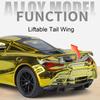 1:32 Scale 720S 765LT Toy Car Model Pull Back Sound Light Lift Tail Wing Vehicle Metal Diecast Models Supercar Gifts for Kids