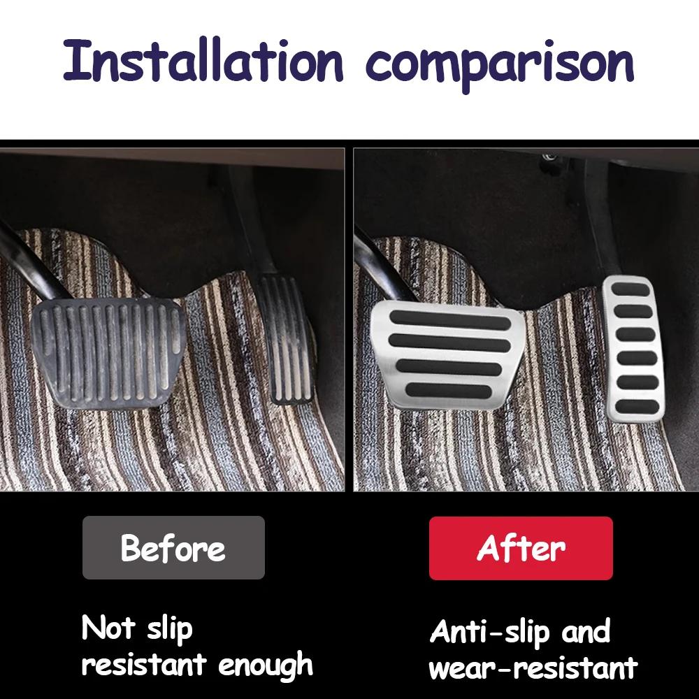 Car Foot Pedals for Land Rover Range Rover Sport L494 2013~2025 No Drilling Rest Accelerator Cover Alloy Tray Interior Acessorie
