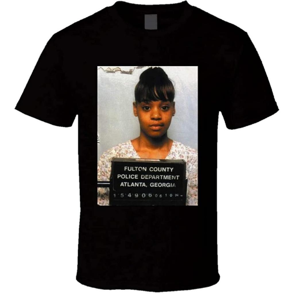 Lisa Left Eye Lopes Mugshot T-Shirt Graphic Unisex Black Top Shirt