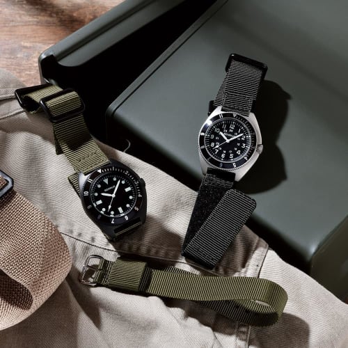 Benrus TYPE-2-SV-COMBAT-SV Men's Watch, Black/Khaki