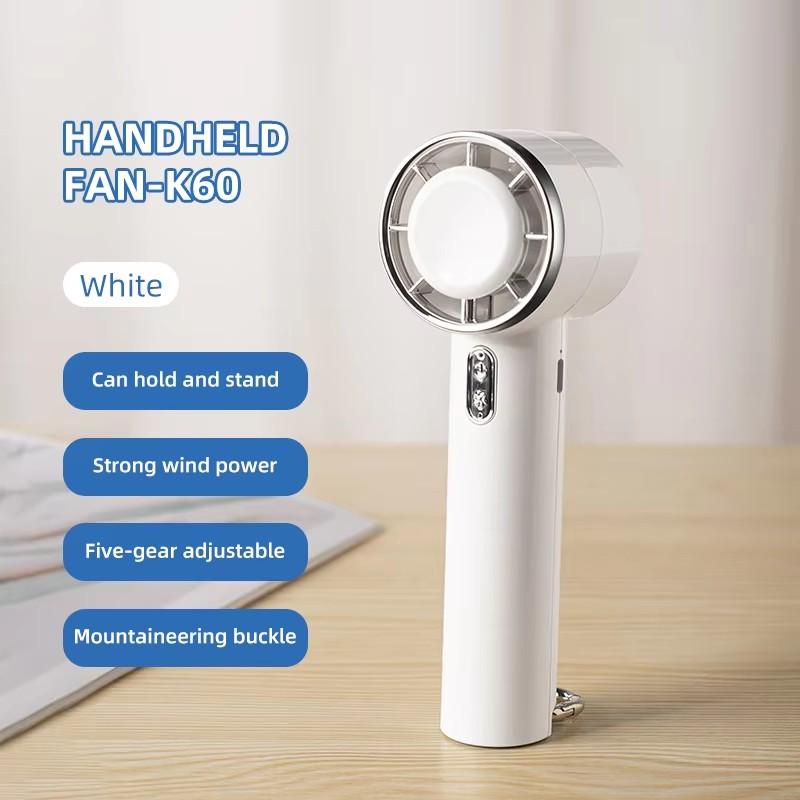 

Mini Handheld High-speed Turbo Fan with Cold Compress and Portable Hooks 5 Speed Adjustable Type-C Rechargeable Air Cooling Fans