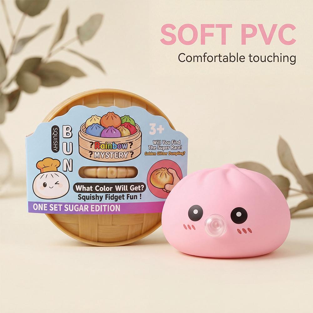 Squishy Dumpling Stress Toy Bubble Blowing Squeeze Bun Cute Slow Rebound Pinching Soft Decompression Fidget Toy Birthday Gifts