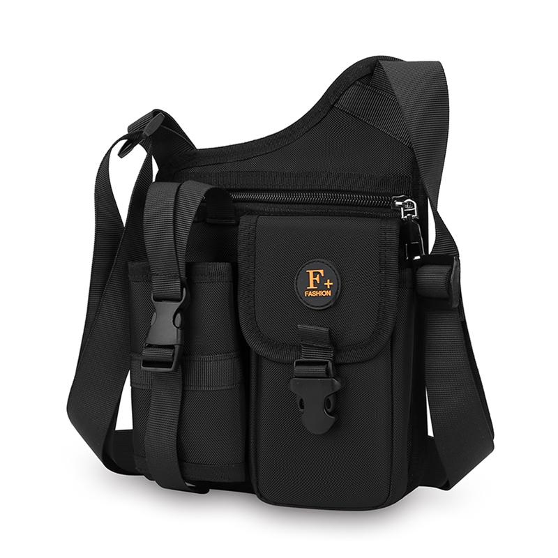 Men's Crossbody Bag Water Cup Bag Outdoor Travel Cycling Bag Water-Repellent Shoulder Bag