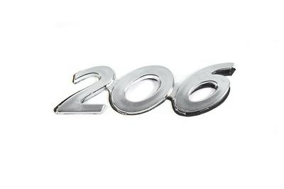 Inscription 206 (90mm X 25mm) for Peugeot 206
