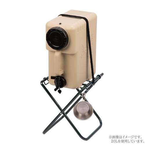Captain Stag (CAPTAIN STAG) Poly Tank Water Tank/Water Jug, 20L, with Faucet and Handle, Beige, Made in Japan, Bordi UE-2051