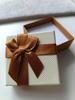 Elegant Beige-brown Box Packaging Gift Bow 5.5 X 5.5
