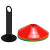 15pcs Agility Disc Cone Set Multi Sport Training Space Cones with Plastic Stand Holder for Soccer Football Ball Game
