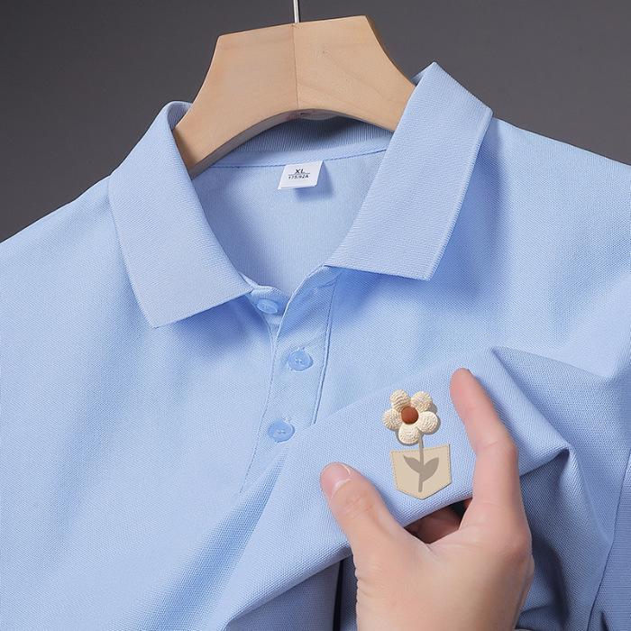 Latest Summer Style Mens Polo Top Everyday Short-sleeved Relaxed Fit Lapel T-shirt for Men