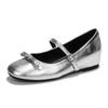 Fashion 6CM High Heels Elevated Mary Janes Woman Bowtie Flats Ballerinas Silver Wedges Loafers Ladies Lolita Shoes Traf Moccasines Mujer