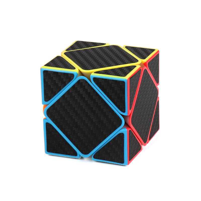 Smooth Carbon Fiber Speed Cube 2X2 3X3 4X4 Problem Solving Brain Teaser Educational Toys For Kids Children Adults Best Gifts