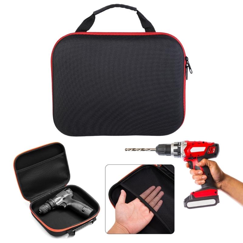 Accessories Storage Case for Electric Grinder Drill, Handheld Tool Storage Bag Tool Carry Pouches Wide Mouth Tool Bag